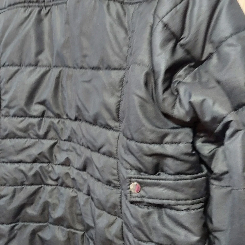Liz Claiborne Women's Quilted Winter Jacket Coat Black Size 2X - Picture 5 of 10
